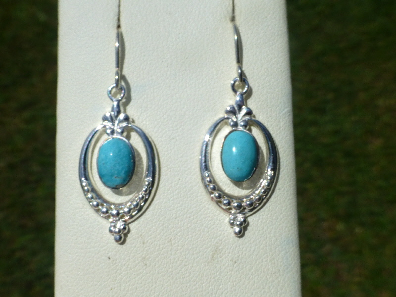 Blue Ice - Moonstone (for non pierced ears) - Silver Sparrow Jewellery